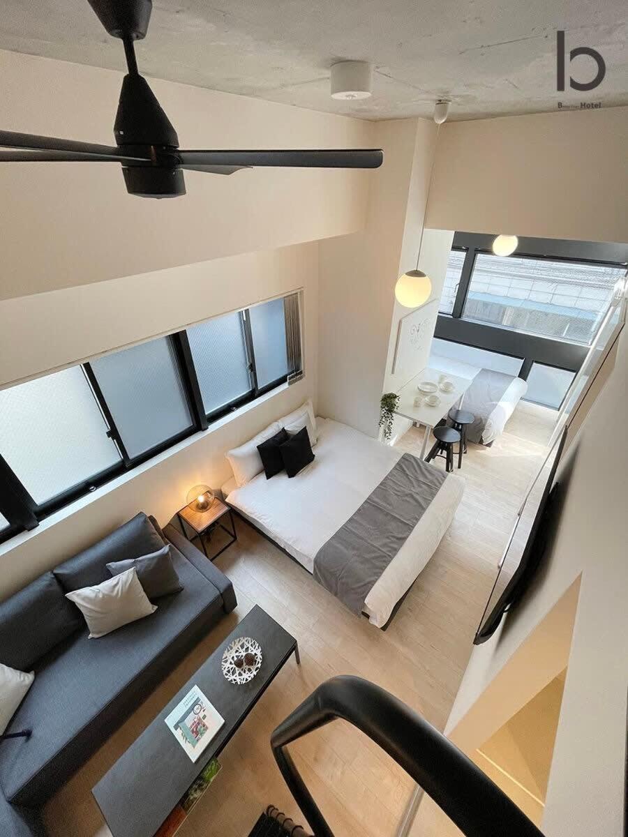 Bhotel Nekoyard - Stylish Loft Studio Steps From Peace Park Хиросима Экстерьер фото
